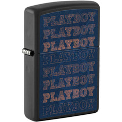 Zippo Windproof Pocket Lighter Playboy Logo Bunny Design Matte Black 46272