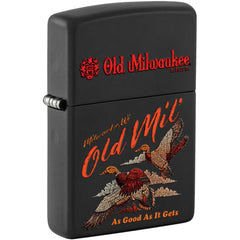 Zippo Windproof Pocket Lighter Old Milwaukee Duck Hunt Design Matte Black 46307