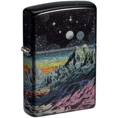 Zippo Windproof Pocket Lighter Space in Color Design 540 Fusion Metal 46432