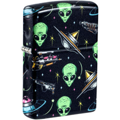 Zippo Windproof Pocket Lighter Alien Pattern Design 540 Color Metal 46561