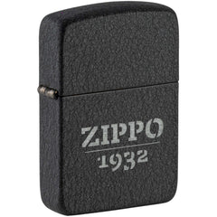 Zippo Windproof Pocket Lighter Zippo Design Iconic Black Crackle Metal 46567