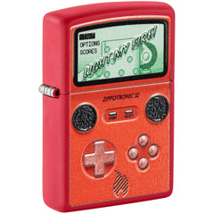 Zippo Windproof Pocket Lighter Zippotronic Design Matte Red Metal 46700