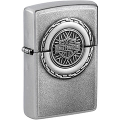 Zippo Windproof Pocket Lighter Harley-Davidson Wheel Emblem Street Chrome 49175