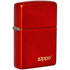 Zippo Windproof Pocket Lighter Classic Metallic Red with Zippo Logo 49475ZL