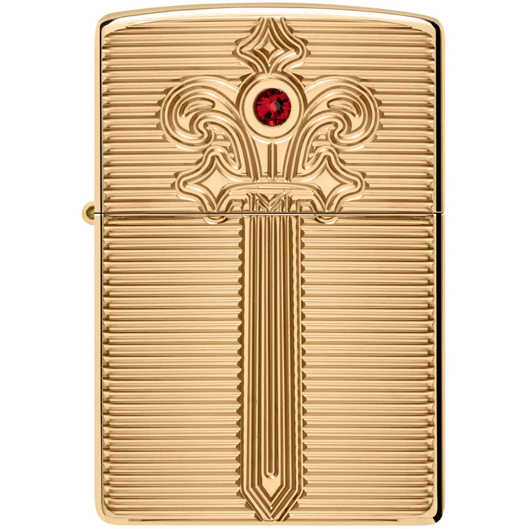 Zippo Windproof Pocket Lighter Royal Saber Design with Ruby-Red