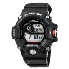 Casio Men's G-Shock Rangeman Tough Solar Black Resin Strap Digital Grey Dial Dive Watch | GW9400-1