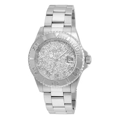 Invicta 22706 Women's Angel Silver Textured Dial Steel Bracelet Dive Watch
