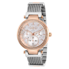Invicta Women's Quartz Watch - Angel White and Rose Gold Tone Dial Bracelet | 28922