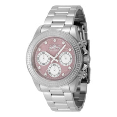 Invicta Women's Watch Elite Diamond Chronograph Pink and White Mop Dial 48756