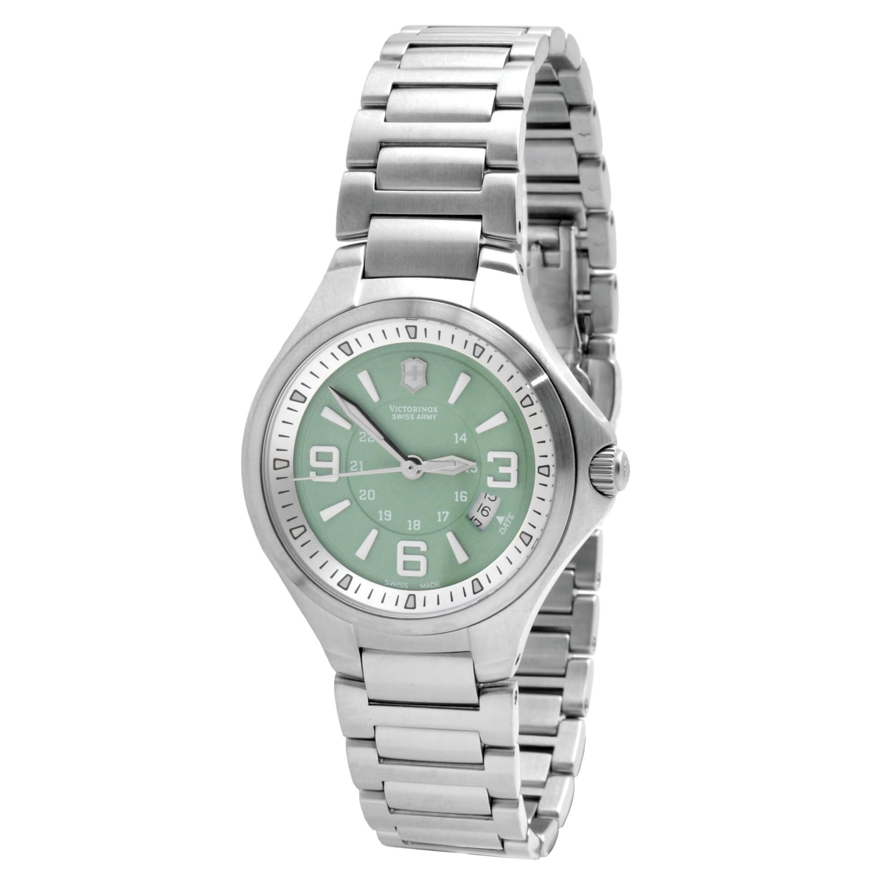 Victorinox Swiss Army Women's Watch - Base Camp Green Dial Steel Brace