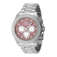 Invicta Men's Watch Elite Diamond Quartz Chrono Pink and White Mop Dial 48752