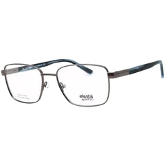 Elasta Men's Eyeglasses - Dark Grey Metal Full Rim Rectangular Frame | E 3125 0HWJ