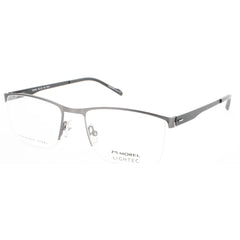 Morel Men's Eyeglasses - Grey Metal Half Rim Rectangular Shape Frame | 30295S SP04