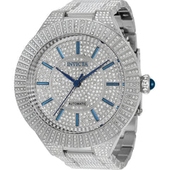 Invicta Men's Watch - Specialty Automatic Crystals Pave Silver Dial Bracelet | 34586