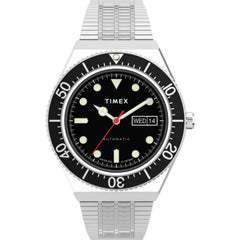 Timex Men's Watch - M79 Automatic Black Dial Stainless Steel Bracelet | TW2U78300