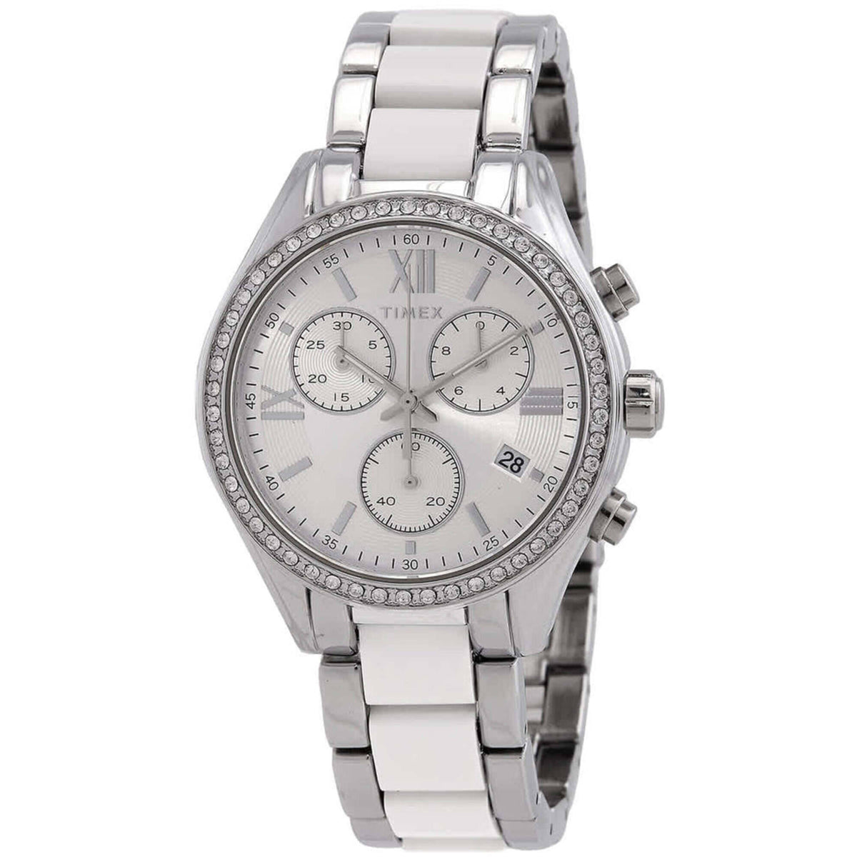 Timex Women\'s Watch TW2V57700 Quartz Chronograph Silver Dial Two Tone Steel 38mm Timex Women main image 4