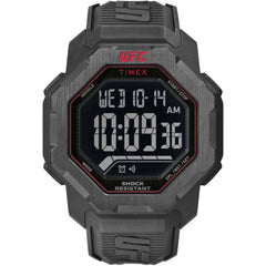 Timex Men's Digital Watch - UFC Strength Black Polyurethane Strap | TW2V88100
