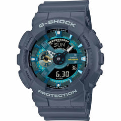 Casio Men's Analog-Digital Watch - G-Shock Blue Case Resin Strap | GA-110AS-2ACR