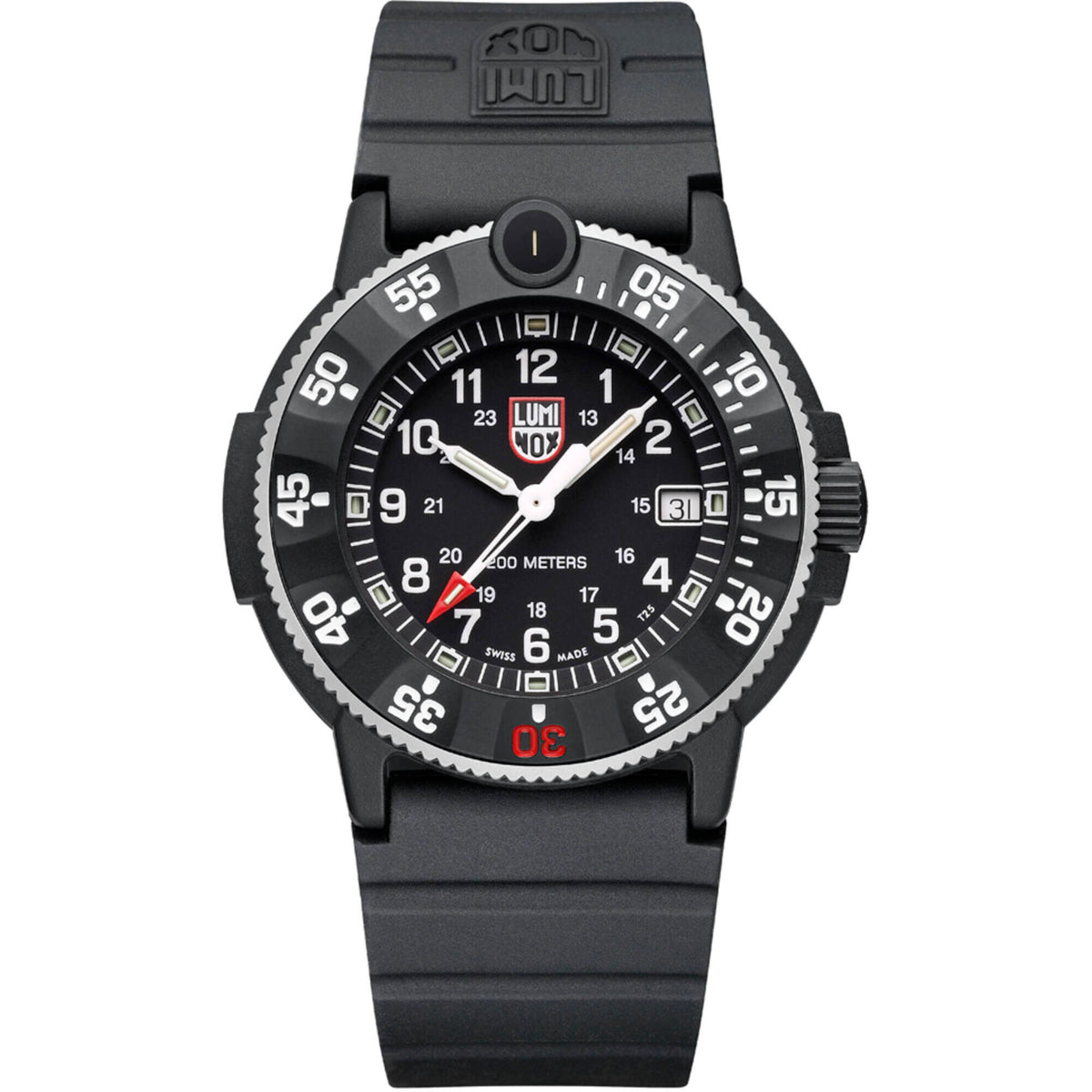 Luminox Men's Black Rubber Cut-To-Fit Watch Strap並行輸入 Luminox Men\u0027s Watch Blackout Navy Seal Black Dial Black Rubber Strap   7611382569547| eBay