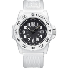 Luminox Men's Watch - Navy Seal Quartz Black Dial White Rubber Strap | XS.3507.WB