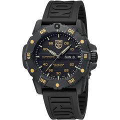 Luminox Men's Watch - Master Carbon Seal Automatic Black Dial Strap | XS.3865.GOLD