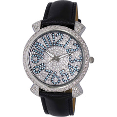 Adee Kaye Women's Watch - Flushy White and Silver Dial Leather Strap | AK2001-LBU