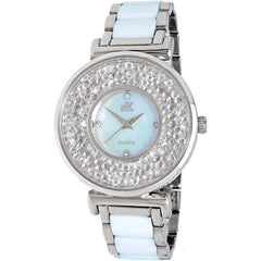 Adee Kaye Women's Watch - Pisa Quartz Silver and White Mop Dial Bracelet | AK8660