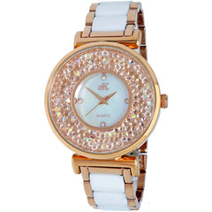 Adee Kaye Women's Watch - Pisa Quartz Yellow and White Mop Dial Bracelet | AK8662