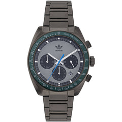 Adidas Men's Watch - Originals Quartz Gray and Black Dial Steel Bracelet | AOFH22007