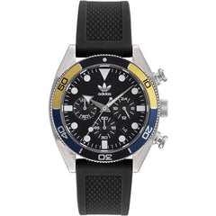Adidas Men's Watch - Originals Chronometer Black Silicone Rubber Strap | AOFH23003