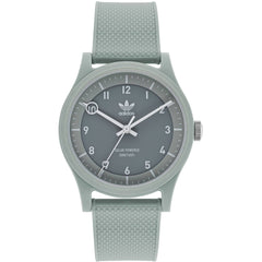 Adidas Men's Watch - Originals Quartz Resin Case Gray Dial Rubber Strap | AOST22044