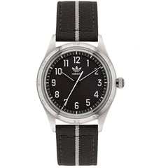 Adidas Men's Watch - Originals Stainless Steel Case Black Fabric Strap | AOSY22523