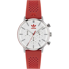 Adidas Men's Watch - Originals Quartz White Dial Silicone Rubber Strap | AOSY23019