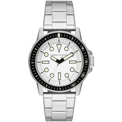 Armani Exchange Men's Watch - Classic Quartz Silver Tone Steel Bracelet | AX1853