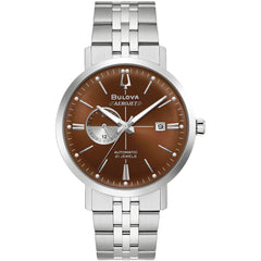 Bulova Men's Watch - Aerojet Automatic Silver Stainless Steel Bracelet | 96B375