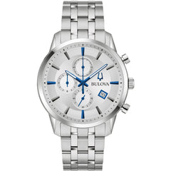 Bulova Men's Watch - Sutton Quartz Silver Dial Stainless Steel Bracelet | 96B404