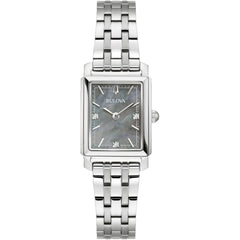 Bulova Women's Watch - Sutton Grey Dial Silver Stainless Steel Bracelet | 96P252