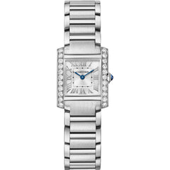 Cartier Women's Watch - Tank Quartz Silver Dial Stainless Steel Bracelet | W4TA0020