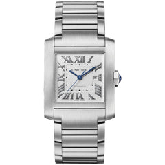 Cartier Men's Watch - Tank Française Automatic Silver Dial Steel Bracelet | WSTA0067