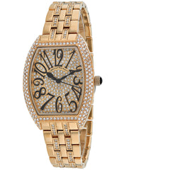 Christian Van Sant Women's Watch - Elegant Sparkle Rose Gold Dial Bracelet | CV0262