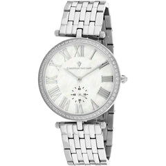 Christian Van Sant Women's Watch - Hush Quartz Mop Dial Silver Bracelet | CV0290
