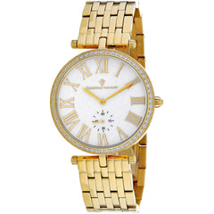 Christian Van Sant Women's Watch - Hush Quartz Yellow Gold Steel Bracelet | CV0292