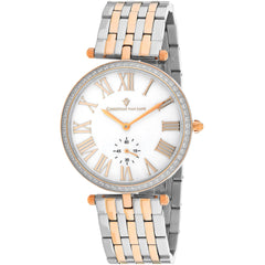 Christian Van Sant Women's Watch - Hush Quartz Mop Dial Two Tone Bracelet | CV0297