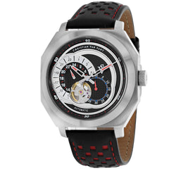 Christian Van Sant Men's Watch - Machina Chronograph Black Dial Red Strap | CV0560