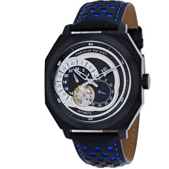 Christian Van Sant Men's Watch - Machina Automatic Black Dial Blue Strap | CV0564