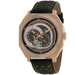 Christian Van Sant Men's Watch - Machina Grey Dial Yellow Leather Strap | CV0565