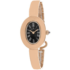 Christian Van Sant Women's Watch - Anora Quartz Black Dial Rose Gold Steel | CV4339
