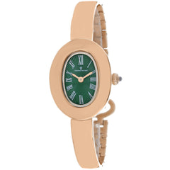 Christian Van Sant Women's Watch - Anora Quartz Green Dial Rose Gold Steel | CV4340