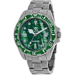 Christian Van Sant Men's Watch - Montego Vintage Green Dial Silver Bracelet | CV5102