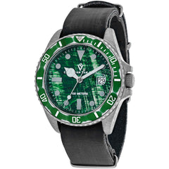Christian Van Sant Men's Watch - Montego Vintage Green Dial Leather Strap | CV5202